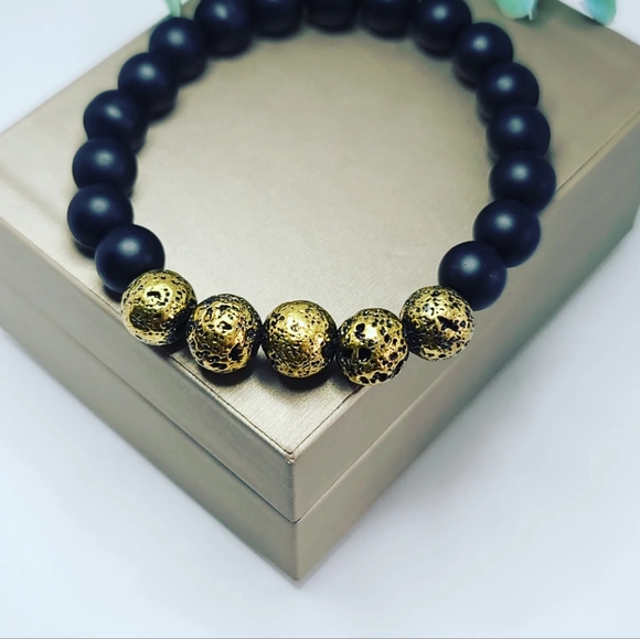 Agate , Lava Stone bracelets - Picture 4 of 4